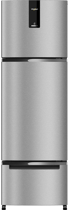 Whirlpool 250 L Frost Free Triple Door 2 Star Refrigerator(Alpha Steel, NDT3D25027FTE)