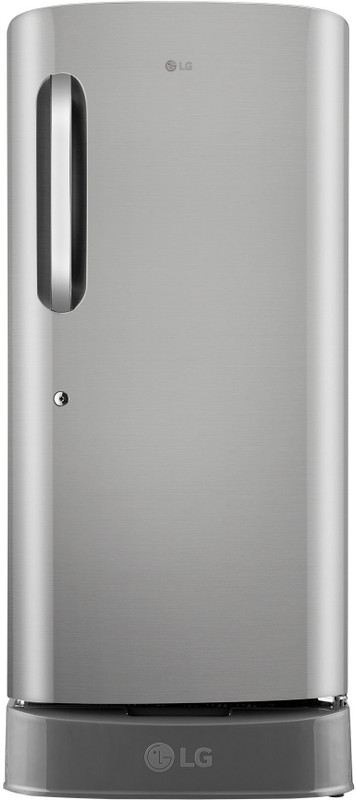 LG 210 L Direct Cool Single Door 5 Star Refrigerator with Base Drawer(Shiny Steel, GLD2256ZAPZ)