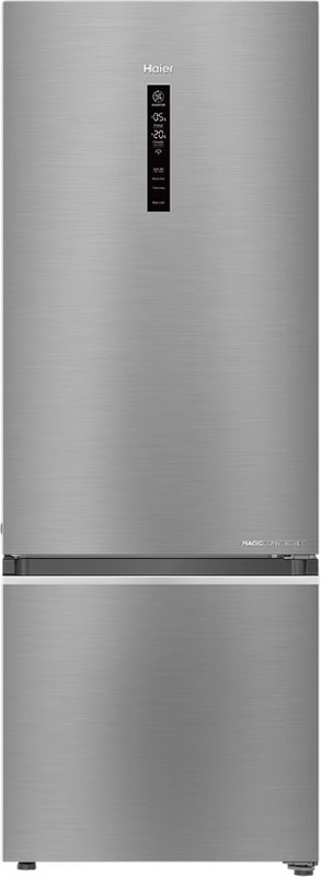 Haier 445 L Frost Free Double Door Bottom Mount 2 Star Refrigerator (Inox Steel, HRB-4952BIS-P)