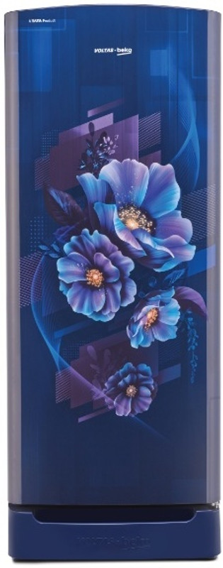 Voltas Beko 208 L Direct Cool Single Door 5 Star Refrigerator with Base Drawer(Bonita Blue, RDC240V / 5W0BBR0M0B00GO)
