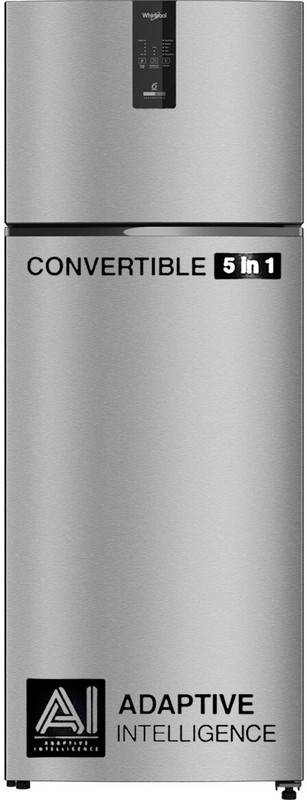 Whirlpool 431 L Frost Free Double Door 2 Star Convertible Refrigerator(Alpha Steel, IF INV CNV 480 ALPHA STEEL (2S)-Z)
