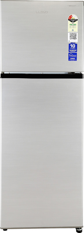 Lloyd by Havells 260 L Frost Free Double Door 2 Star Convertible Refrigerator with Inverter Compressor Moveable Twist Ice TrayFleximax Design(Metallic silver, GLFF292AMSC1GC)