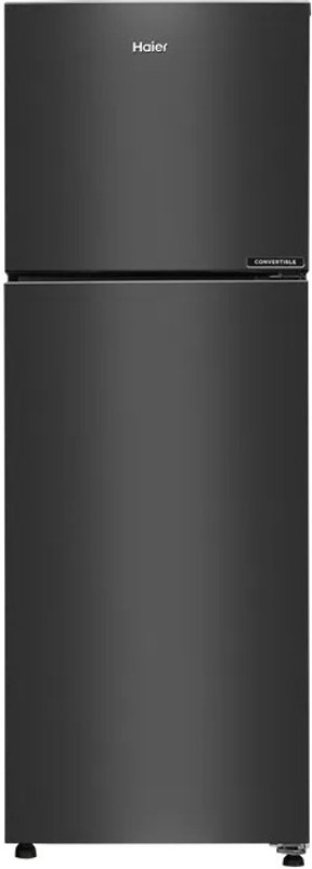 Haier 240 L Frost Free Double Door Top Mount 2 Star Convertible Refrigerator(Black Spiral Glass, H902CSG-P)