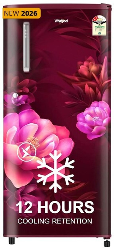 Whirlpool 184 L Direct Cool Single Door 2 Star Refrigerator(Sapphire Serena, 205 WDE PRM 2S SAPPHIRE SERENA-Y)