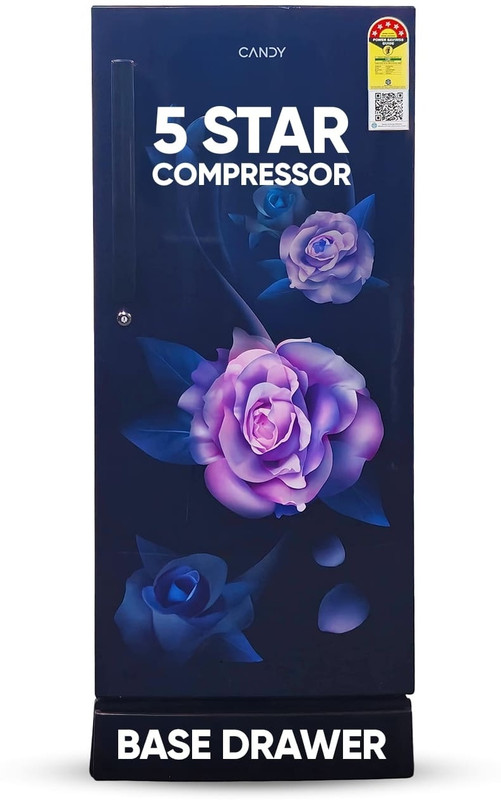 CANDY 190 L Direct Cool Single Door 5 Star Refrigerator(Marine Floral, CSD2005DMF)