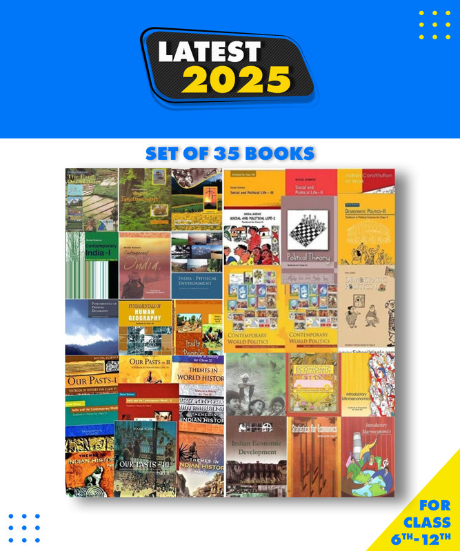 NCERT Books (English Medium) From Class 6-12th For UPSC Exam (Prelims, Mains), IAS, Civil Services, IFS, IES And Other Exams [Paperback] For 2020 Exam(Set Of 35 Books)(Paperback binding, NCERT)