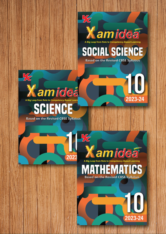 Xam Idea Science , Social Science And Mathematics Class 10 Book (Pack Of 3) For CBSE Board | Chapterwise Question Bank | Based On Revised CBSE Syllabus | NCERT Questions Include | 2023-24 Exam(Paperback, XAM Idea Editorial Board)