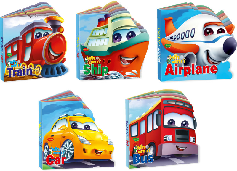 Learn About Transport | Who Am I Die-Cut Shape Board-Books | Pack Of 5 Books(Board Book, Manoj Publications Editorial Board)