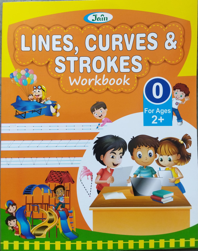 LINES, CURVES & STROKES WORKBOOK - Lines, Curves And Strokes Book For Kids. To Build Pencil Control, Motor Skills And Cognitive Skills For Little Scholars. Early Learning Book For All Children, Kids, ETC(Paperback, Big Book Bazar Publication)