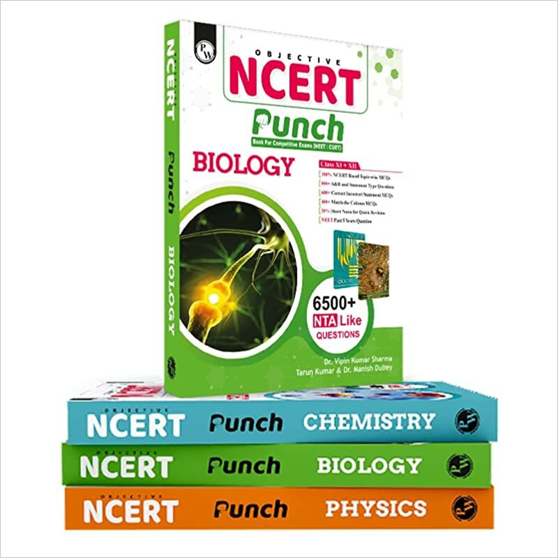 Physics Wallah Objective NCERT Punch Physics Chemistry, And Biology For Competitive Exams (NEET And CUET) | Includes A&R And Statement Type Questions Paperback – 27 November 2022(pw, by Vipin sharma Sir (Author), Tarun Kumar Sir (Author), Manish Dubey Sir (Author))