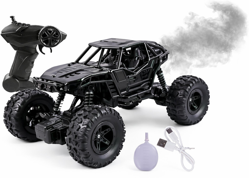 APJ enterprise Off Road High Speed Remote Control Rock Crawler Car Toy for Kids RC Car SmokeToy(Black)