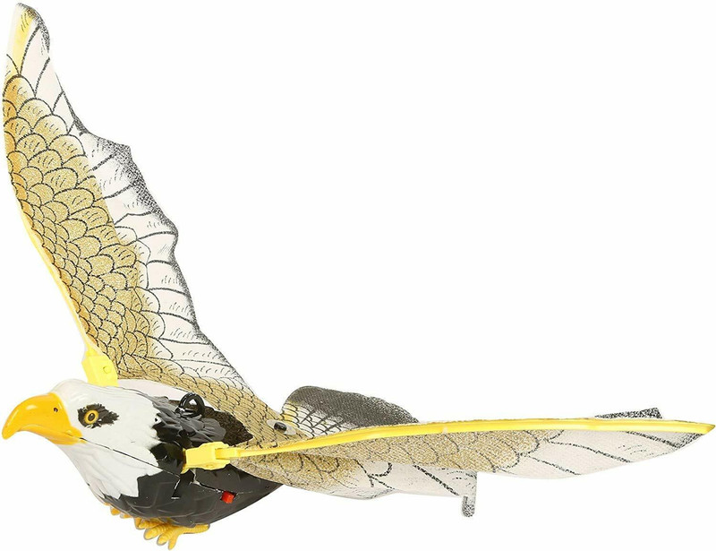 HALO NATION Battery Operated Eagle String Attached Revolve Fly Eagle Revolving Flying Bird(Multicolor)
