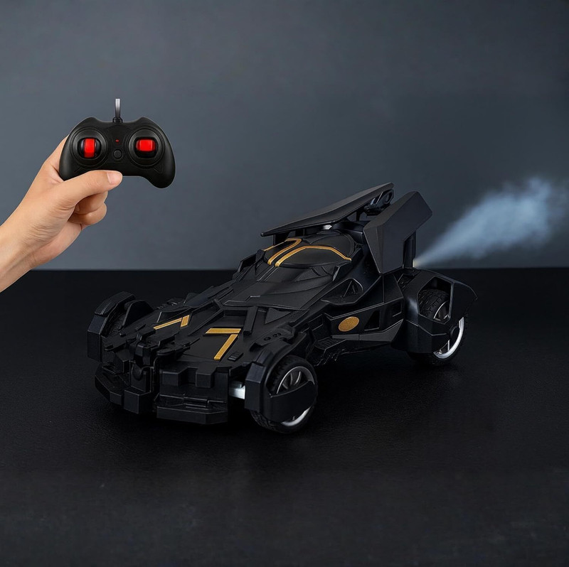 AK10ZONE Remote Control Car Toy for Kids | High Speed Remote Control with Mist Spray(Black)