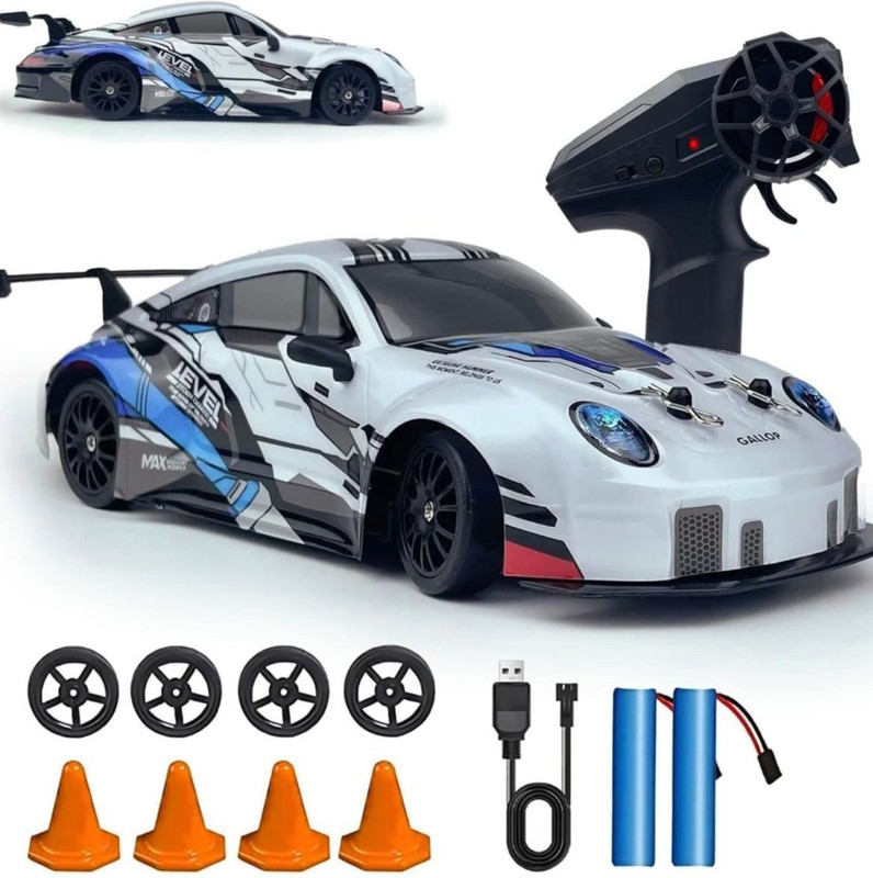 J K INTERNATIONAL Racing Remote Control Car | Mini High Speed 4*4 Car Rechargeable Lithium Battery(White)