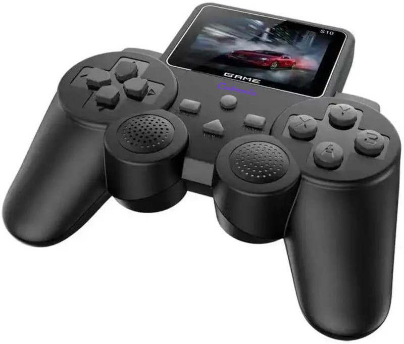 Cubonic PlayTor S10 Dual-Grip Console with Built-in HD Screen & 520 Retro Gaming USB Gamepad(Black, For PS2)