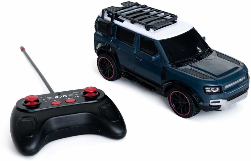 ASHOOJATEX Remote Car High-Speed Off-Road Rc Car Defender with Light Up RC Racing Toy(White)