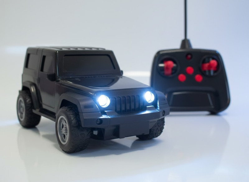 BAIRNINO Musical Thar Remote Control Car with Auto Drive Function & Glowing Headlights(Black)