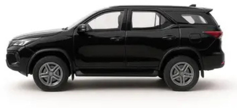Zenvy 1:36 Scale Alloy Fortuner Car Toy | Die-Cast Metal | Pull Back, Light & Music(White, Black)