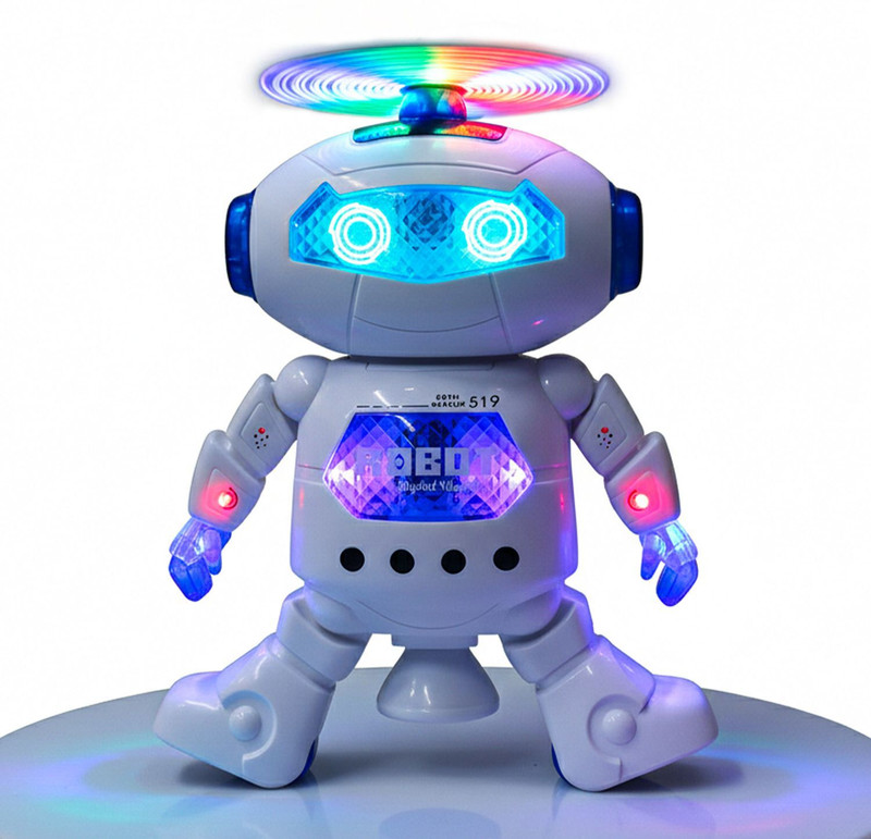 SMART BOY Dancing robot toy for kids boys girls with 3D Light, Music, birthday gift(Multicolor)