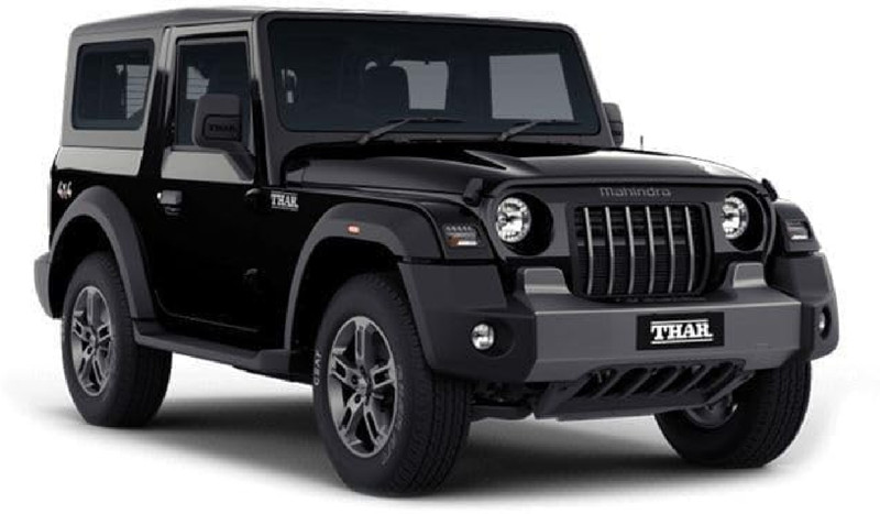 VTOJA Metal Diecast Thar Car Toy for Kids | Jeep Style 4x4 Model with Pull Back Action(White)