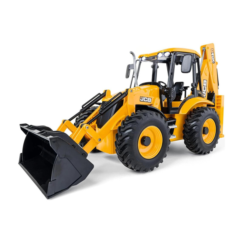 Kidzoy 2 in 1 Unbreakable Pull Back JCB Construction Loader Truck Vehicle Toy for Kids(Yellow)