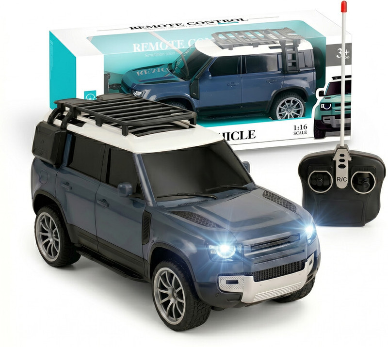 Pepstter RC Defender SUV Rechargeable Toy Car with LED Lights(NA)