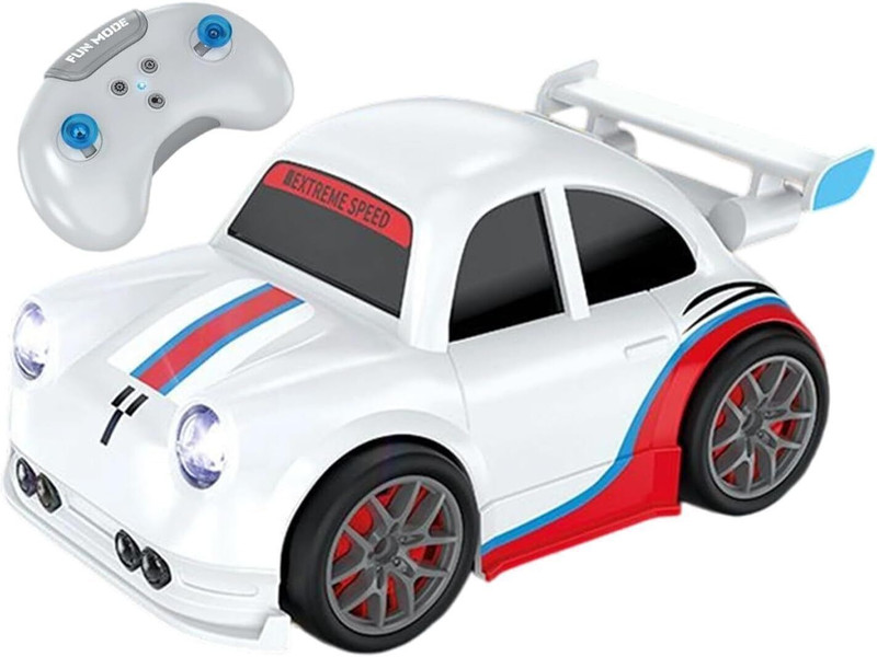 ROSE KULI Remote Control Smart Sensor 4WD Drift Car with Follow Me, LED & Music Lights(White)