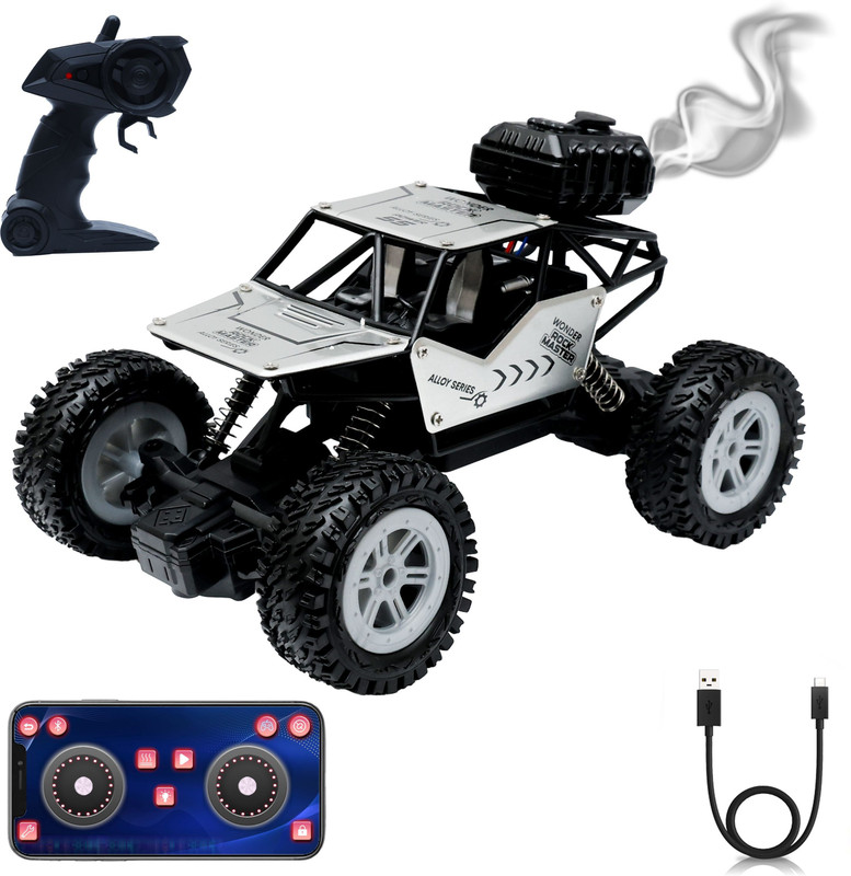 Wonder _Remote Control Rock Master_2.4 GHz Remote with Long Range_C Type Charging_FK-02(Silver)