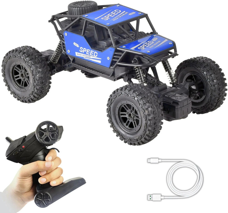 KidsBug Modern ROCK CRAWLER (Original) 1:18 Scale 4WD 2.4 Ghz 4x2 RALLY CAR(Blue)