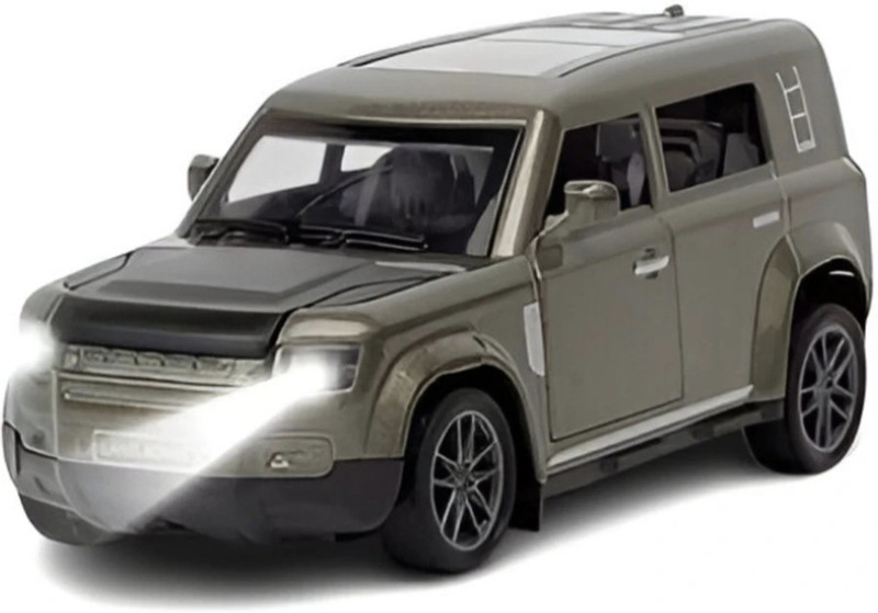 fenterprises Land Rover Defender Metal Car Toy with Openable Doors Random Color(Green)