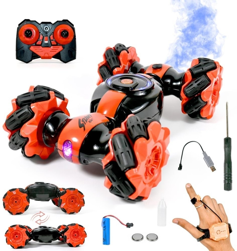 magic toys High-Speed 4WD Spray RC Car - Remote Control Car for Kids with Mist Effect(Red)