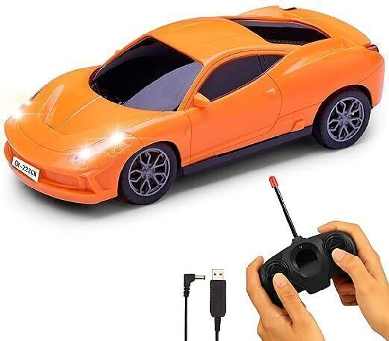 Vridhax Gantavya 3D Remote Control Car for Kids 4+ Years | Stylish Sports RC Toy Car | Red(Red)