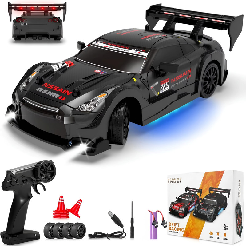 DWH RC Drift Car High Speed Car for Adults 4X4 Remote control car for Kids with Tyre(Dark-X)