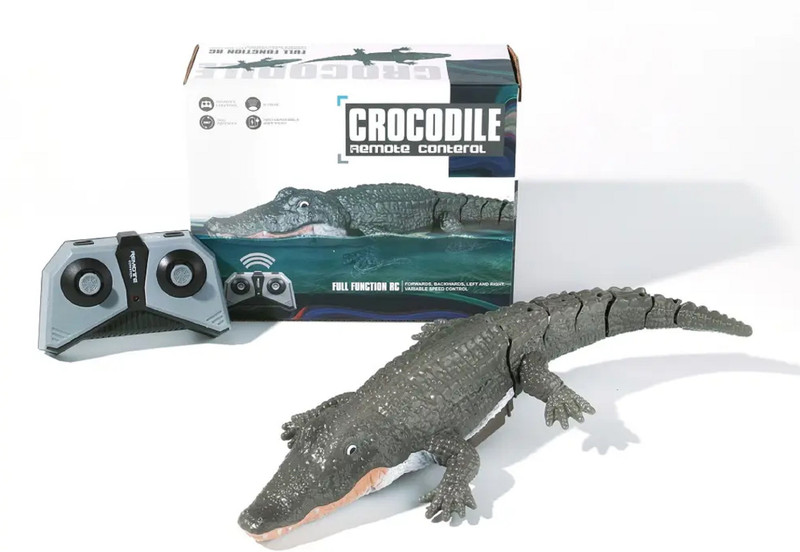 Skstore 2.4G remote control crocodile waterproof summer swimming water parent(Multicolor)
