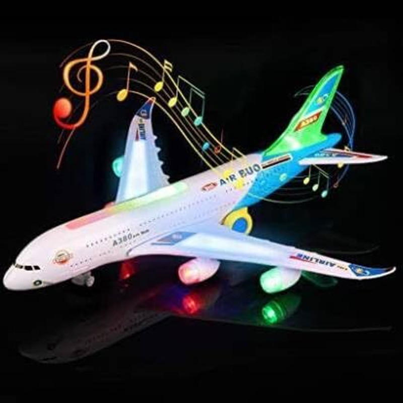Kmc kidoz Plastic Airbus Battery Operated Aeroplane(Multicolor)