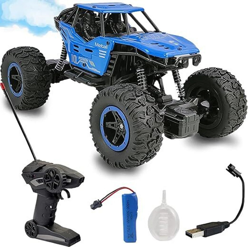 Kunti Narayan Enterprises Off Road RC Monster Car 4x4(Blue & Black)