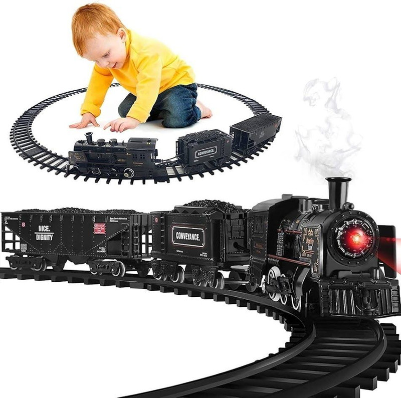 RADHAG Rail King Toy Train Engine with Water Smoke, Lights & Rechargeable Battery(Multicolor)
