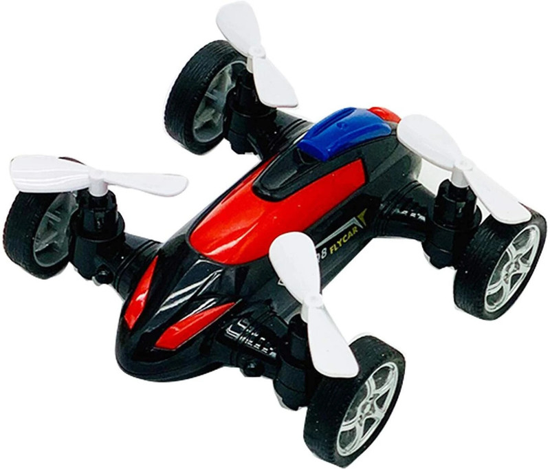 Chigy Wooh Friction Powered Drone Helicopter Style Flycar Toy Kids Gift Toys for Children(Multicolor)