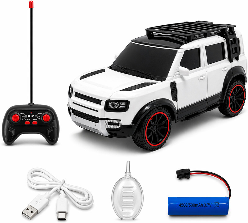 The Flyer's Bay Rock Rover RC Car with Smoke Spray, Music & Type-C Charging for Kids(Green)
