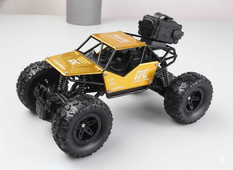 Zintargo Big Monster truck rock crawler car with Mist smoke effect 4x4 remote control(Golden)