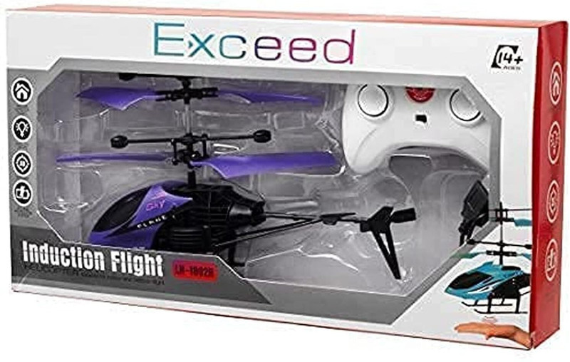 JRCLUB New Helicopter Radio Remote Control and Hand Sensor Charging Helicopter 2 in 1(Multicolor)