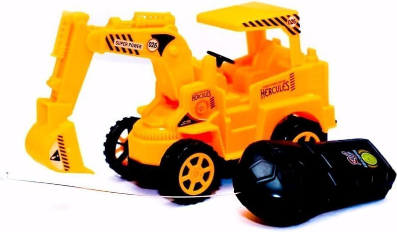 POWER DRIVE Wireless Remote Control Hercules JCB Toys for Kids - Yellow(Yellow)
