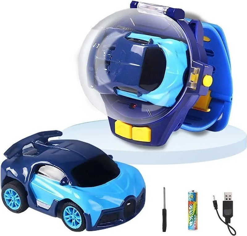 Flicker Mini Remote Control Car Watch Toys(Multicolor)