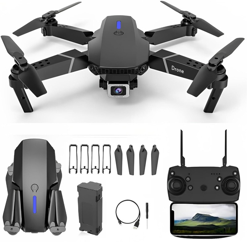 Moxii E88 Pro 4K Dual Camera Foldable Drone with WiFi FPV Drone