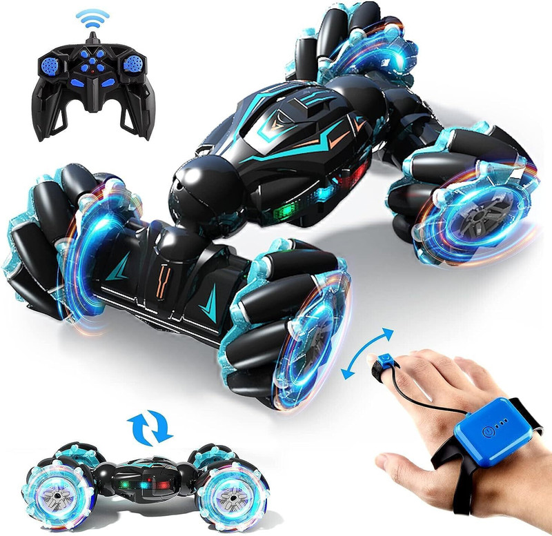 JOYWHIZ Gesture Sensor Stunt Car Double Sided Rotating 4WD 2.4GHz Twisting Vehicle SC03(Multicolor)