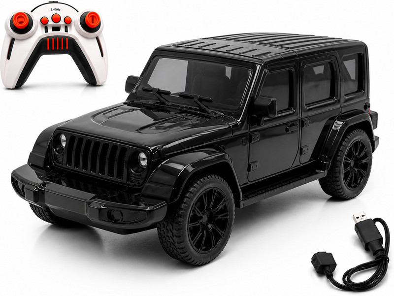 himanshu tex 1:14 Scale RC Gaddi Roxx Remote Control SUV with LED Lights,Rechargeable Battery(Black)
