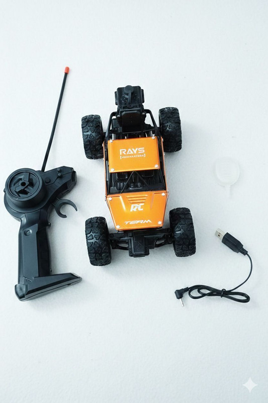Zintargo Remote Control Rock Crawler Car for Kids (Orange)(Orange)