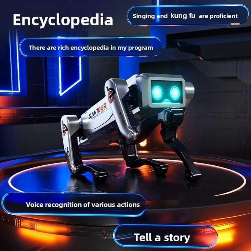 kidsmuch AI Smart Robot Dog(Silver)
