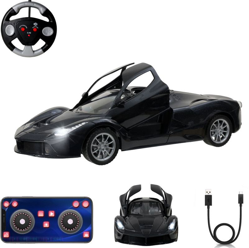 Wonder SportsCarRemote Controlled Racing Sports Car for Kids_Black(Black)