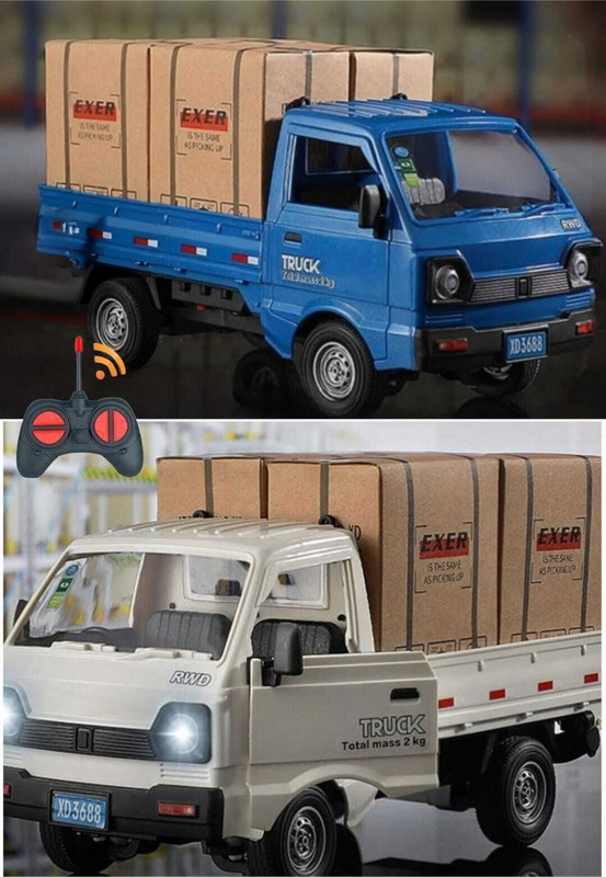 HAPPY CHAPPIE RC Transport Pickup Truck with LED Lights & Spray Function(MUITI COLOURS)